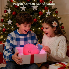 Carica l'immagine nel visualizzatore di Gallery, Luce notturna per bambini a forma di balena, in silicone, dimmerabile, RGB, animale, ricaricabile, luce notturna a LED, 