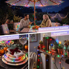 Carica l'immagine nel visualizzatore di Gallery, Catena luminosa con timer batteria per interni ed esterni, catena luminosa a batteria, 8 modalità, ideale per Natale, Ha