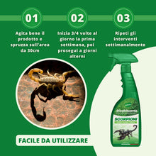 Carica l'immagine nel visualizzatore di Gallery, Gardemia Disabituante Anti Scorpioni 750ml Spray Sgradito Azione Naturale Barriera Vegetale per Esterni Interni Casa Dis