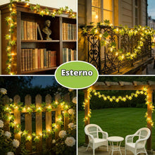 Carica l'immagine nel visualizzatore di Gallery, Joycome Catena Luminosa 10M 100 LED Luci Stringa di Edera Artificiale