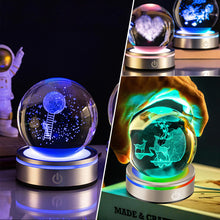 Carica l'immagine nel visualizzatore di Gallery, Base luminosa a LED, 2 pezzi di luci a LED, 6 colori, rotonde, con interruttore touch sensibile, base luminosa, base LED