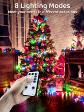Carica l'immagine nel visualizzatore di Gallery, ARKOCHIC 35M Luci Albero di Natale, 300 LED Luci Natalizie da Esterno ed Interno, 8 Modalità con e Telecomando Lampade di Natale per Giardino, Balcone, Casa, Festa (Multicolore)