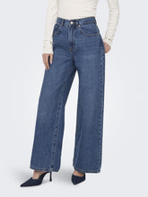 Carica l'immagine nel visualizzatore di Gallery, ONLY ONLHOPE Ex HW Wide DNM ADD465 Noos, Jeans da Donna, Medium Blue Denim, 25W / 30L