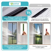 Carica l'immagine nel visualizzatore di Gallery, Apalus VP Zanzariera Magnetica per Porta Balcone 120×240 cm, 2× più resistente del modello Classico, anti-graffio per ga