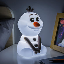 Carica l'immagine nel visualizzatore di Gallery, Paladone - Lampada Olaf di Frozen in morbido silicone, senza fili, ricaricabile, decorazione per camera da letto, per ba