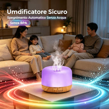 Carica l'immagine nel visualizzatore di Gallery, KUNYOS Diffusore di oli essenziali Umidificatore 2‑in‑1 Ultrasonico, Senza BPA, Telecomando, Funzione Timer, Spegnimento