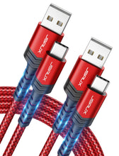 Carica l'immagine nel visualizzatore di Gallery, JSAUX Cavo USB C Ricarica Rapida per iPhone 18 Pro, Pack da 2 / 2m - Rosso