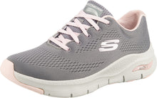 Carica l'immagine nel visualizzatore di Gallery, Skechers Arch Fit Big Appeal, Scarpe da Ginnastica Donna, Grigio Gray Knit Mesh Pink Trim, 37 EU