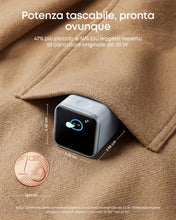 Carica l'immagine nel visualizzatore di Gallery, Anker Nano caricatore iPhone USB C 45W smart display