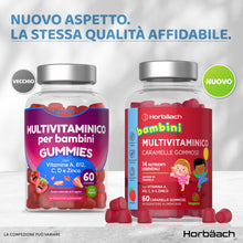 Carica l'immagine nel visualizzatore di Gallery, Multivitaminico Bambini Gommose - 60 Gummies