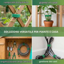 Carica l'immagine nel visualizzatore di Gallery, 2 Rotoli di Nastro Autoadesivo per Piante 10mm x 10m, a Strappo, Nastri Riutilizzabili per Sostegno, Legatura e Tutori d