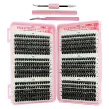 Carica l'immagine nel visualizzatore di Gallery, VEGCOO 560 Pezzi Ciglia Finte Extension Ciglia, 60/80/100D Curl Ciglia Finte Ciuffetti, 8-16mm Kit di Extension per Cigl