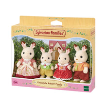 Carica l'immagine nel visualizzatore di Gallery, Sylvanian Families - Famiglia Coniglio Cioccolato – Set di 4 Personaggi Morbidi, Articolati e con Vestiti Rimovibili – M