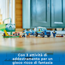 Carica l&#39;immagine nel visualizzatore di Gallery, LEGO 60369 City Addestramento Cinofilo Mobile, Set con Percorso a Ostacoli, SUV Macchina Polizia Giocattolo e Rimorchio, 2 Figure di Animali, Giochi per Bambini