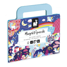 Carica l'immagine nel visualizzatore di Gallery, Janod, Magneti'Puzzles Unicorni, Puzzle Magnetico Bambini da 24 Pezzi