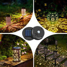 Carica l'immagine nel visualizzatore di Gallery, ELUTENG 4 Pezzi Luci Solari di Ricambio a LED, 8cm Lanterne Solari da Esterno Impermeabile IP55, Pannello Solare per Luc