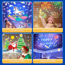 Carica l'immagine nel visualizzatore di Gallery, One Fire Proiettore Stelle Soffitto Bambini, 15 Films Luce Notturna Bambini, Bluetooth Musica 360° Lampada Proiettore Bambini, USB Ricaricabile Proiettore Soffitto Regalo Bambini Decorazioni Camera