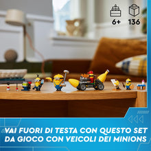 Carica l&#39;immagine nel visualizzatore di Gallery, LEGO Cattivissimo Me I Minions e l’Auto Banana, Set dal Film della Illumination, Macchina Giocattolo da Costruire, Giochi Creativi per Bambini e Bambine da 6 Anni con Minifigure, Idea Regalo 75580