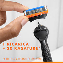 Carica l'immagine nel visualizzatore di Gallery, Gillette Fusion 5 Power Rasoio Barba, 2 Lamette di Ricambio, Multicolore