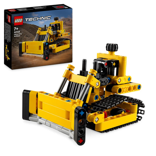 LEGO Technic Bulldozer da Cantiere, Giochi per Bambini, Bambine, Ragazzi e Ragazze da 7 Anni in su, Set con Veicolo Giocattolo da Costruire, Regalo per i Fan delle Costruzioni 42163