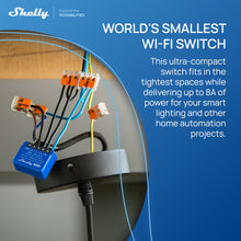 Carica l'immagine nel visualizzatore di Gallery, Shelly 1 Mini Gen 3, interruttore intelligente relé Wi-Fi, Bluetooth (1 pz)
