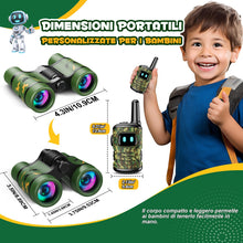 Carica l'immagine nel visualizzatore di Gallery, Dislocati Giochi Bambino 3-9 Anni Maschio, Walkie-talkie Bambini Regalo Bambino 3-9 Anni Binocolo Bambini Giochi da Giar