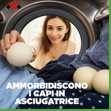 Carica l'immagine nel visualizzatore di Gallery, Meliconi Soft Wool-Palline 100% lana per l’asciugatrice, 3 pezzi
