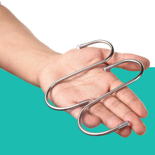 Carica l'immagine nel visualizzatore di Gallery, Praknu 16 Ganci a S Grandi Gommati 12 cm – in Acciaio Inox fino a 25 kg