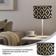 Carica l'immagine nel visualizzatore di Gallery, Paralume Vintage E27 Nero per Lampada da Terra e Sospensioni - Applique Decorativo per Camera da Letto, Studio e Sala da