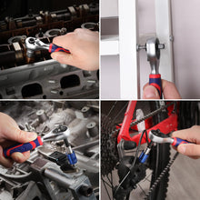 Carica l'immagine nel visualizzatore di Gallery, WORKPRO Set di Punte e Bussole da 42 Pezzi, Chiave a Cricchetto Compatta da 1/4" con Portapunte Magnetico a Cambio Rapid