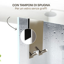 Carica l'immagine nel visualizzatore di Gallery, Praknu 2 Ganci Appendi Accappatoio Bagno – Box Doccia senza Forare Inox