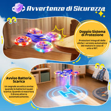 Carica l'immagine nel visualizzatore di Gallery, Mini Drone Radiocomandato per Bambini, Giochi Regalo bambino 5-12 Anni
