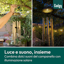 Carica l'immagine nel visualizzatore di Gallery, Gadgy Scacciapensieri Solare a Vento LED per Giardino e Terrazza