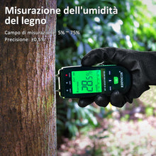 Carica l'immagine nel visualizzatore di Gallery, Misuratore di Umidità del Legno,Igrometro Digitale Professionale Rilevatore di Umidità per Legni