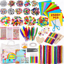Carica l'immagine nel visualizzatore di Gallery, Lavoretti Creativi per Bambini,2500+PCS DIY Art Craft Set,Giochi Creativi