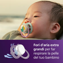 Carica l'immagine nel visualizzatore di Gallery, Philips Avent Ultra Start Ciuccio - Design ortodontico, per neonati 0-6 mesi, tettarella simmetrica in morbido silicone,