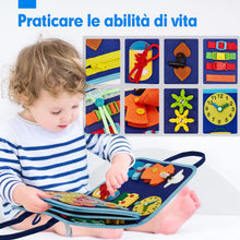 Carica l'immagine nel visualizzatore di Gallery, hahaland Giochi Montessori 2 Anni Busy Board di Feltro - Montessori 2 3 4 Anni Pannello Sensoriale Quiet Book - Giochi Educativi Bimba Bimbo Regalo Compleanno Natale