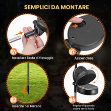 Carica l'immagine nel visualizzatore di Gallery, Ninonly Luci Solari Halloween Decorazioni, 2 Pezzi 40 LED Halloween Zucca Luminoso Solare, Impermeabile Zucca Decorative