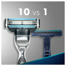 Carica l'immagine nel visualizzatore di Gallery, Gillette Mach 3 Rasoio Uomo, 3 Lamette da Barba da 3 Lame, Multicolore