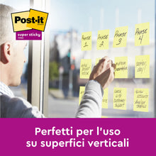 Carica l'immagine nel visualizzatore di Gallery, Post-It Foglietti Adesivi Super Sticky, Canary Yellow, 90 foglietti/blocchetto, 4+2 gratis, Giallo - Foglietti Post-it ad alta aderenza per appunti e promemoria
