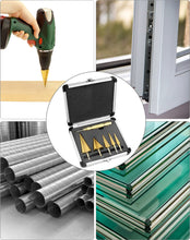 Carica l'immagine nel visualizzatore di Gallery, QWORK® 5-Taglie Fresa Conica Punte Coniche Rivestito in Titanio - HSS 4241-4-12mm/3-13mm/4-20mm/5-35mm/4-32mm per Lastre