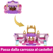 Carica l'immagine nel visualizzatore di Gallery, Mattel Disney Princess Playset 2 in 1 Castello Carrozza