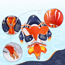 Carica l'immagine nel visualizzatore di Gallery, IEEILULU Salvagente Neonato, Salvagente Neonato con Parasole e Seggiolino, Ciambella Mare, Galleggiante per Bambini Ciambella Gonfiabile per Piscina, Spiaggia, Vacanze da 6 a 36 Mesi