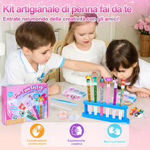 Carica l&#39;immagine nel visualizzatore di Gallery, FGZU Kit Creativo per Creare Penne Carine, Lavoretti Creativi per Bambini idee Regalo per Bambina 6 7 8 9 10 Anni, Set di Penne di Cancelleria per Bambini, Giochi Bambina 4-12 Anni