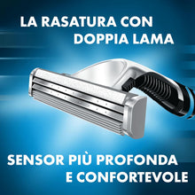 Carica l'immagine nel visualizzatore di Gallery, Gillette Sensor Excel, Confezione da 10 Lamette da Barba di Ricambio, Rivestimento in Cromo per Lame che Durano a Lungo