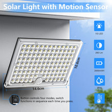 Carica l'immagine nel visualizzatore di Gallery, Lampada Solare da Esterno, Faretto Led da Esterno con Sensore di Movimento, Luce Solare Led Esterno con Pannello Solare,