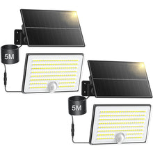 Carica l'immagine nel visualizzatore di Gallery, Luci Solari da Giardino, Faretto Led da Esterno Solare con Sensore di Movimento, Luce Solare Led Esterno con 4 Modes 850