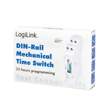 Carica l'immagine nel visualizzatore di Gallery, LogiLink ET0009 ET0009-DIN-RAIL - Temporizzatore con timer meccanico per commutare in modo semplice ad esempio neon, sca