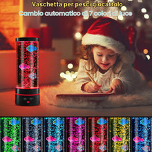 Carica l'immagine nel visualizzatore di Gallery, lampada lavica a bolla a LED per acquario, lampada lava a LED con telecomando, 16 colori e 4 modalità, per casa, camera 