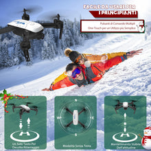 Carica l&#39;immagine nel visualizzatore di Gallery, Wipkviey T6 Drone con Telecamera | Droni Professionale per Bambini e Principianti 1080P HD-Con Video WiFi Live Quadcopter RC con 2 Batterie 30 Mins, Giocattolo per Ragazze e Ragazzi